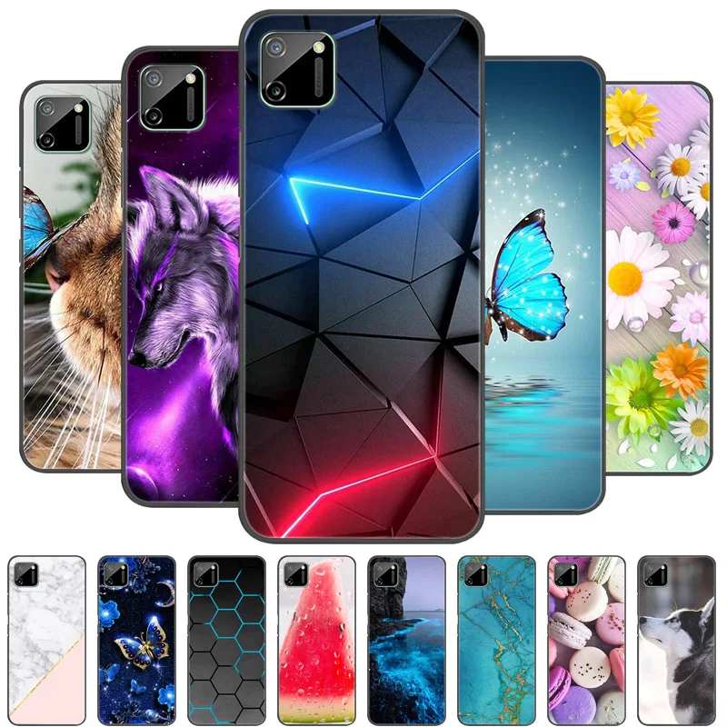 Funda trasera de silicona para móvil, carcasa suave para Realme C11 2021 RMX3231, 2020