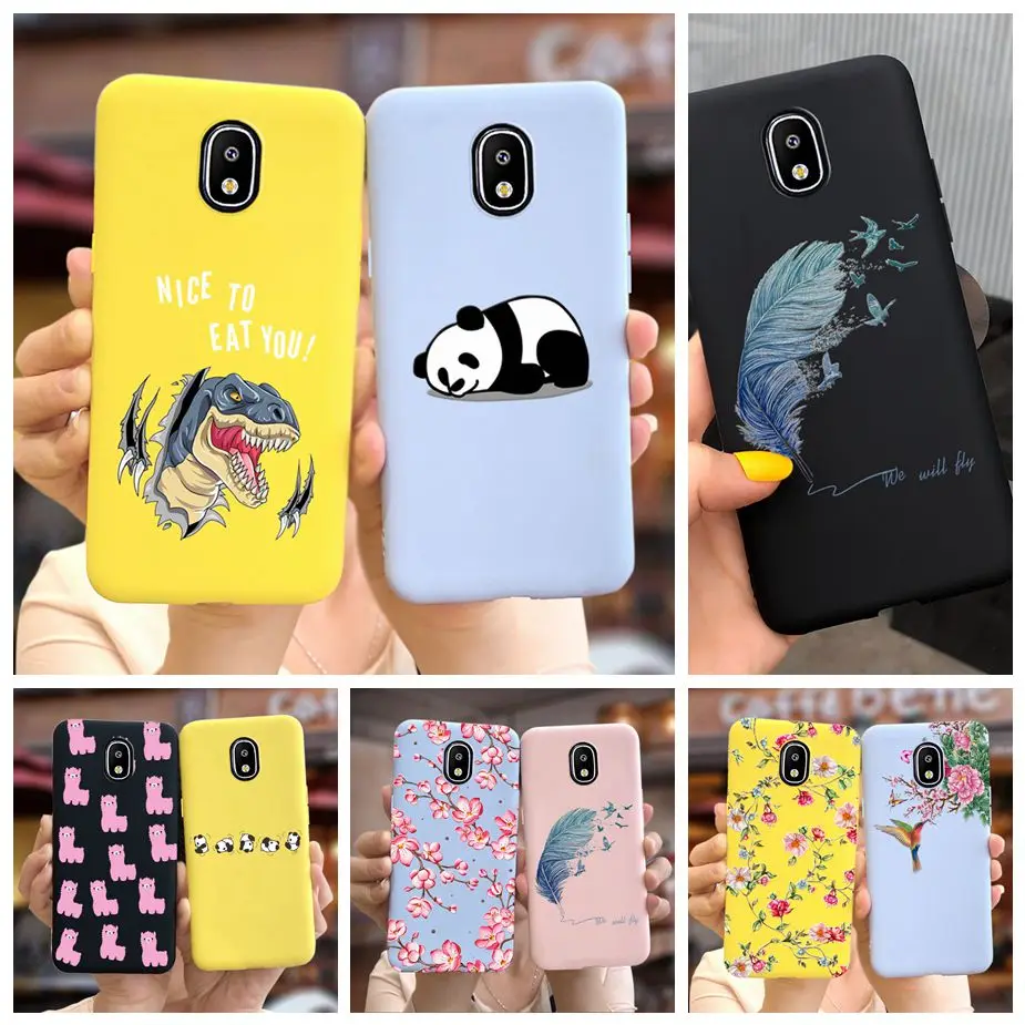 Para Samsung Galaxy J3 J5 J7 2017 funda J7 Pro silicona suave lindo Panda funda de dibujos animados para Samsung J330F J530F J730F funda de teléfono bolsa
