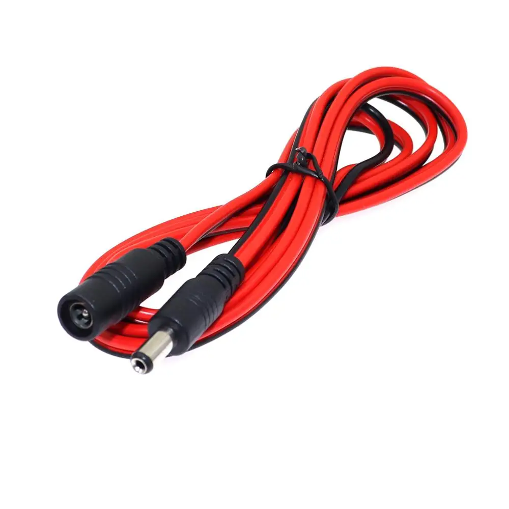 Enchufe de alimentación CC 16AWG 5,5 x 2,1 mm Cable conector adaptador CCTV hembra a macho 12 V 10 A 120 W máx. Cable de extensión de alimentación 1,5 m - imagen 5
