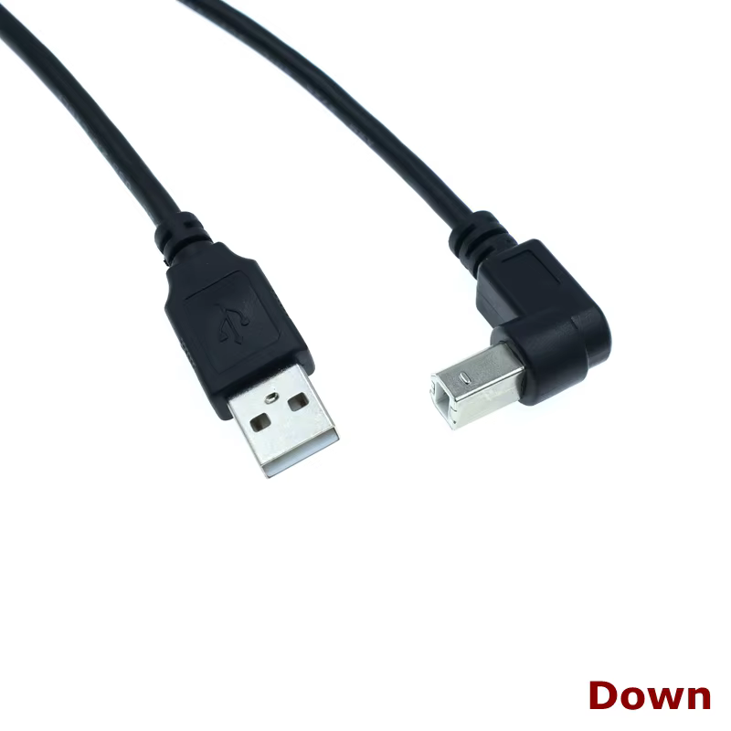 Cable USB 2.0 90 grados A y B macho - 0,3-1,5 m - imagen 4