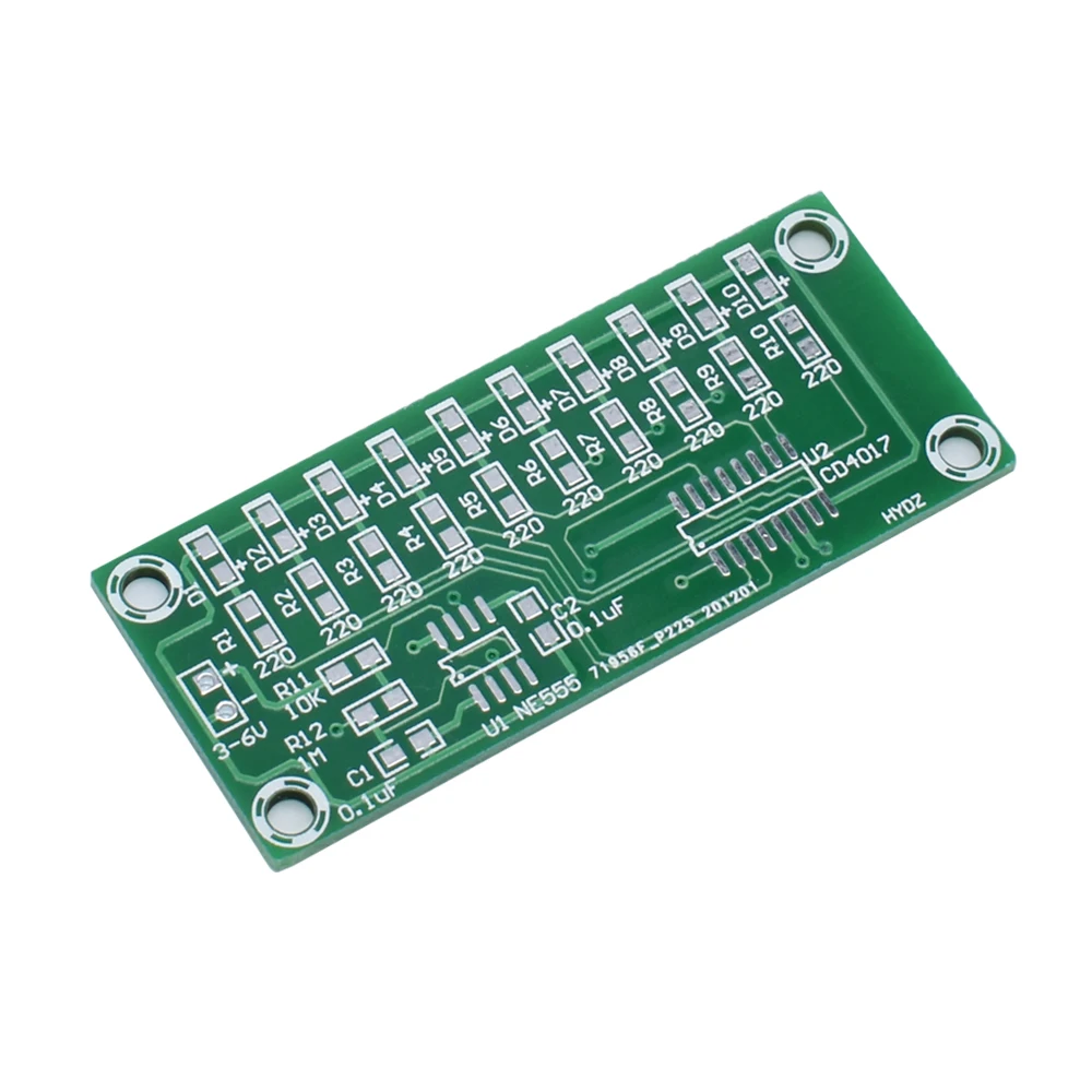 Kit electrónico inteligente SMD entrenamiento de soldadura NE555 + CD4017 luz flujo de agua módulo LED Kit DIY aprender principios electrónicos - imagen 3