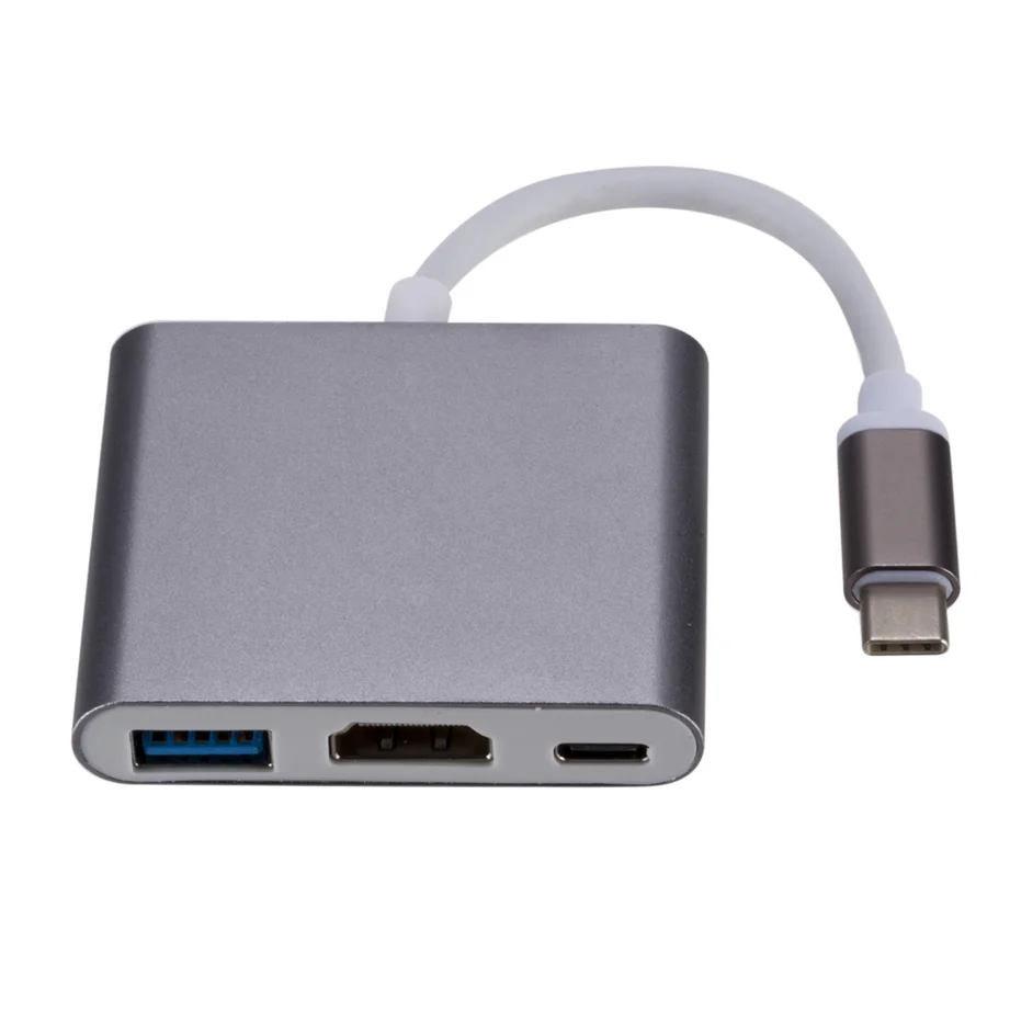 Convertidor USB C HDMI Tipo C Adaptador HDMI Mac 3.1 Tipo C HDMI USB 3.0 Tipo C Aluminio Apple Macbook - imagen 4