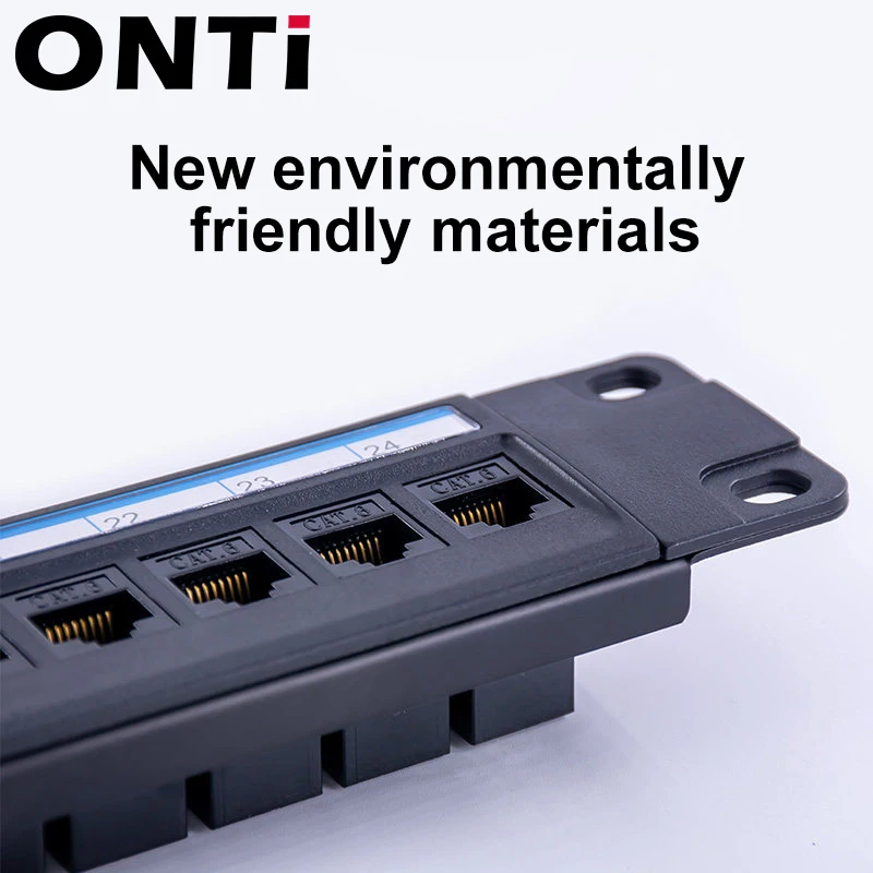 Panel de conexión CAT6 para gabinete, adaptador de Cable de red RJ45, marco de distribución Modular Keystone Jack, 19in 1U, 24 puertos - imagen 4