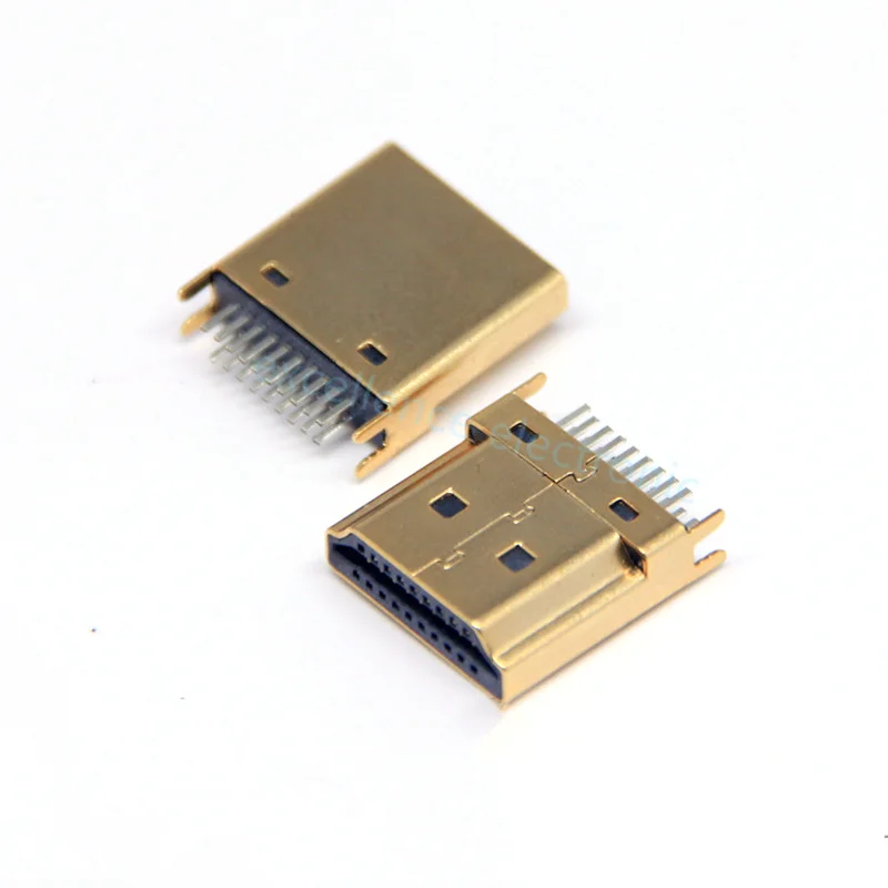 Conector HDMI Interfaz Enchufe Macho 19 Pines 2 Filas Espaciado 1.6mm Equipo HD 5 Uds - Vista principal del producto