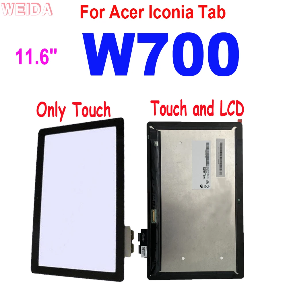 Panel de pantalla táctil de 11,6 pulgadas para Acer Iconia Tab W700, digitalizador de cristal, montaje de pantalla LCD para Acer Iconia Tab W700 - imagen 2