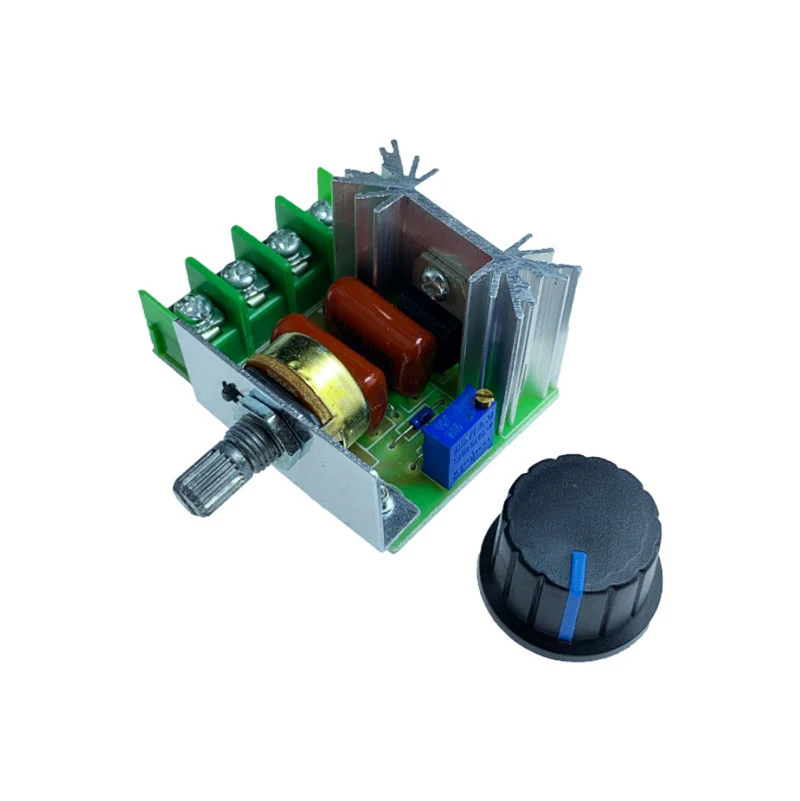 1 Uds. Controlador de velocidad del Motor ajustable de 2000W regulador de voltaje controlador de velocidad del Motor de CA 50-220V 25A Motor - imagen 3