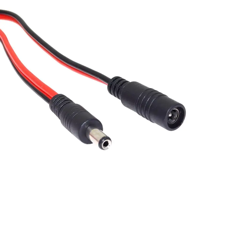 Enchufe de alimentación CC 16AWG 5,5 x 2,1 mm Cable conector adaptador CCTV hembra a macho 12 V 10 A 120 W máx. Cable de extensión de alimentación 1,5 m - imagen 2