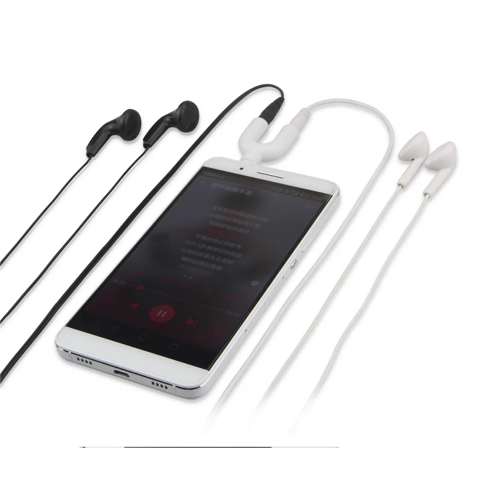 Divisor Y estéreo de 3,5 mm Audio macho a 2 hembra micrófono auriculares adaptador de enchufe nuevo - imagen 3