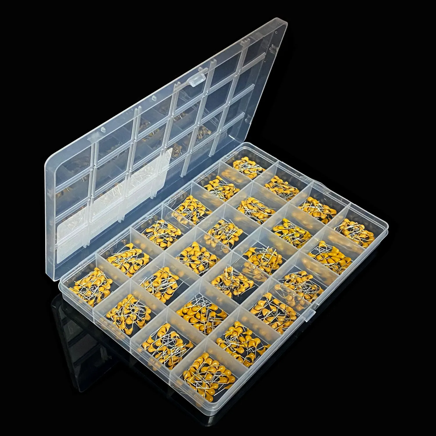 600 unids/lote Kit surtido de condensadores cerámicos monolíticos 10pF-10uF juego de condensadores cerámicos multicapa 0,47 uF 2,2 uF 1nF 10nF 100nF - imagen 5