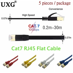 Cable Ethernet Cat7 STP RJ45 Plano – Disponible en Varias Longitudes