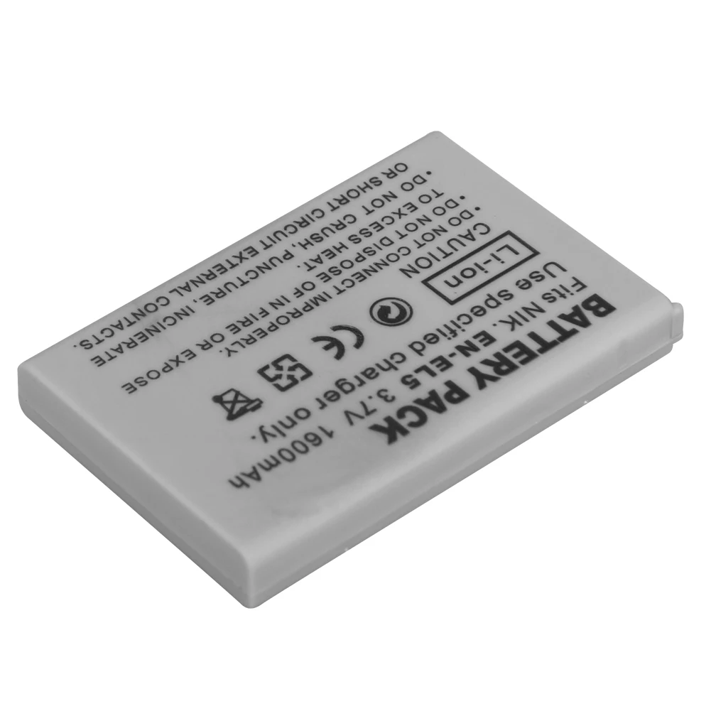 3,7 V 1600mAh EN-EL5 batería + cargador USB para Nikon Coolpix P4 P80 90 100 P500 P510 P520 P530 P5000 P5100 P6000 batería de cámara - imagen 4