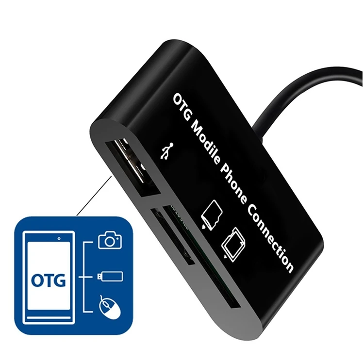Cable adaptador de lector SD de tarjeta Micro usb, conexión SD y Micro SD TF, lector de tarjetas de memoria inteligente para puerto Micro usb - imagen 4