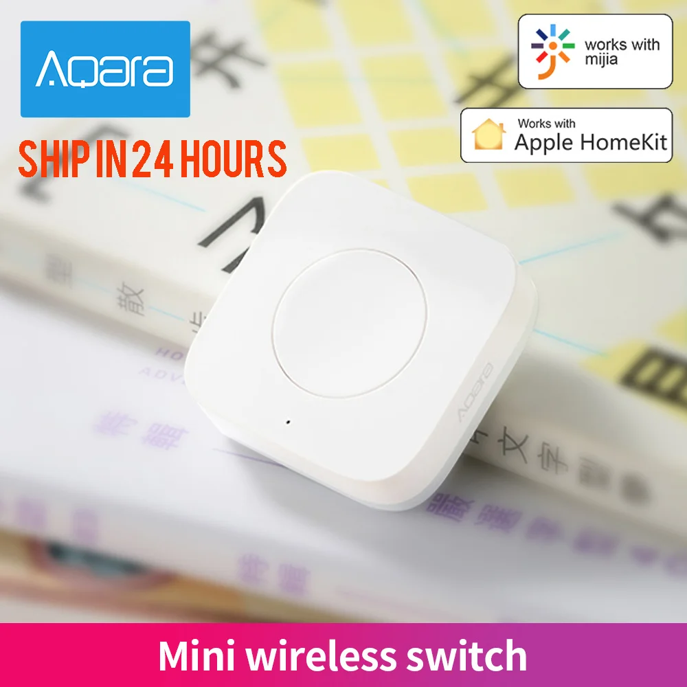 Aqara-Mini interruptor inalámbrico con Sensor de casa inteligente, botón zigbee, conexión remota, Control de una tecla con Xiaomi Mijia, Apple Homekit - imagen 4
