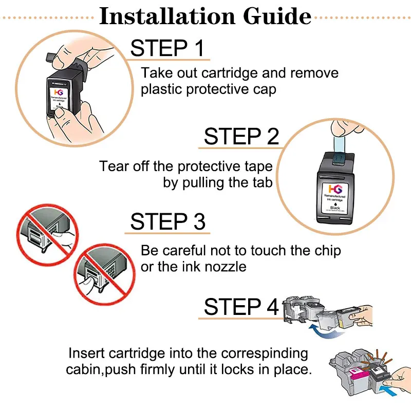 Reemplazo de cartuchos de tinta 650XL para impresora HP 650 HP650 XL Compatible Deskjet 1015 1515 2515 2645 3510 4518 4645 - imagen 3
