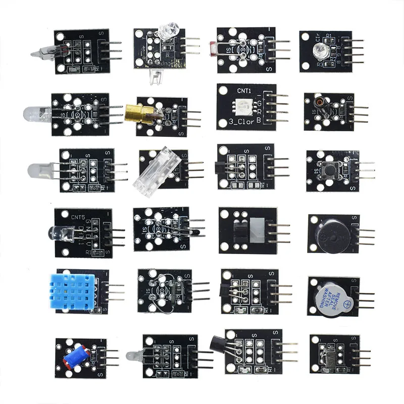Kit de Inicio de módulos de sensores 45 en 1 para arduino, mejor que el kit de sensor 37 en 1, caja whit - imagen 3