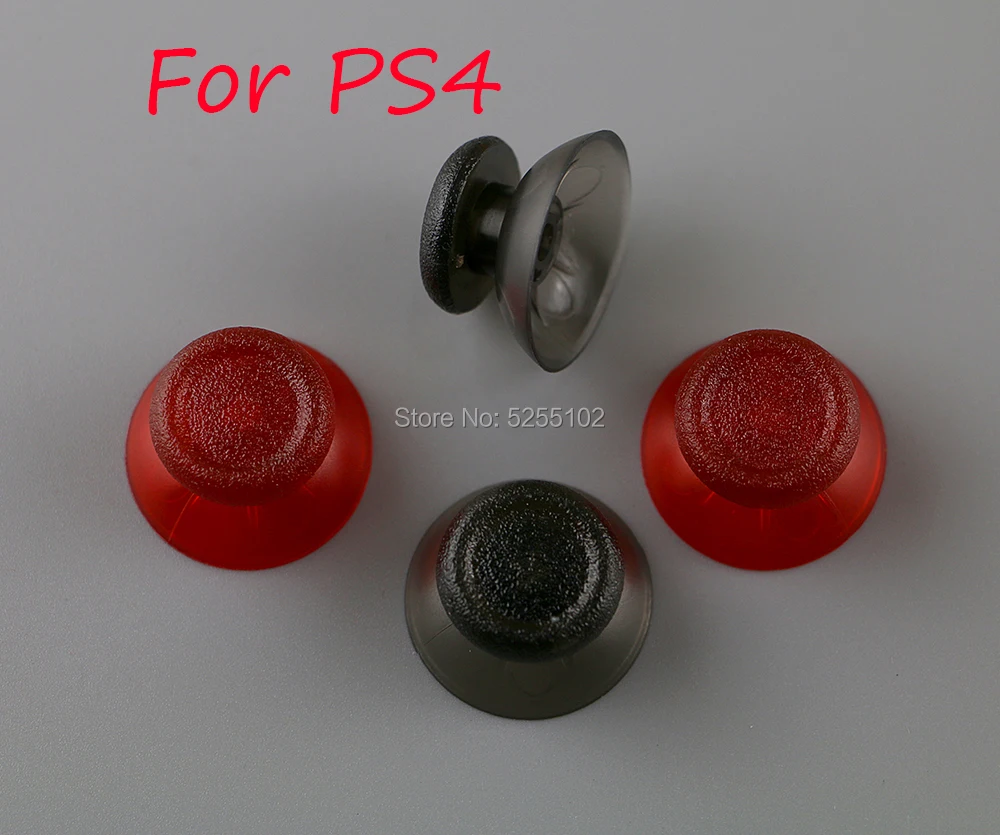 2 uds cubierta analógica palos de pulgar 3D Joystick transparente palancas de pulgares de seta cubierta de Joystick 3D de plástico analógico tapas transparentes para PS4