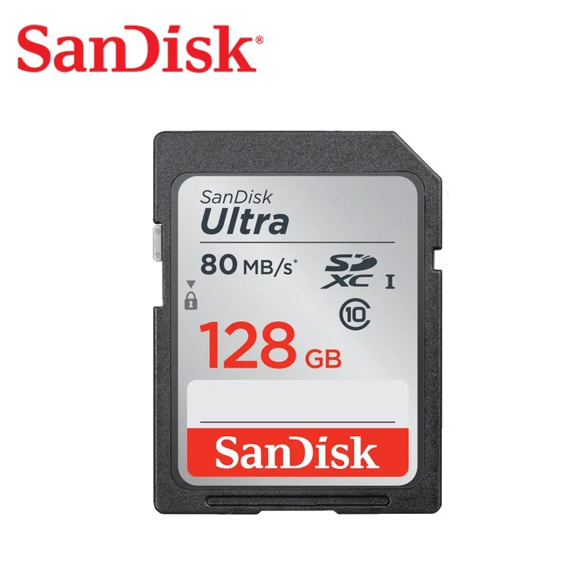 100% tarjeta SD SanDisk de vídeo 128GB 64GB 32GB 16gb microSDHC SDXC UHS-I tarjeta de memoria micro tarjeta TFsd 80 MB/s Class10 U3 para cámara - imagen 2
