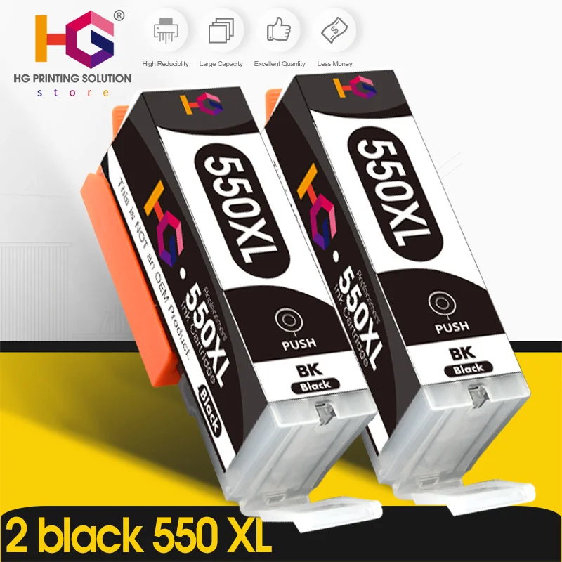 Para Canon PGI-550XL PGI550 PGI 550 CLI551 PIXMA IP7250 MG5450 MX925 MG5550 MG6450 MG5650 MG6650 IX6850 MX725 cartucho de tinta - imagen 3