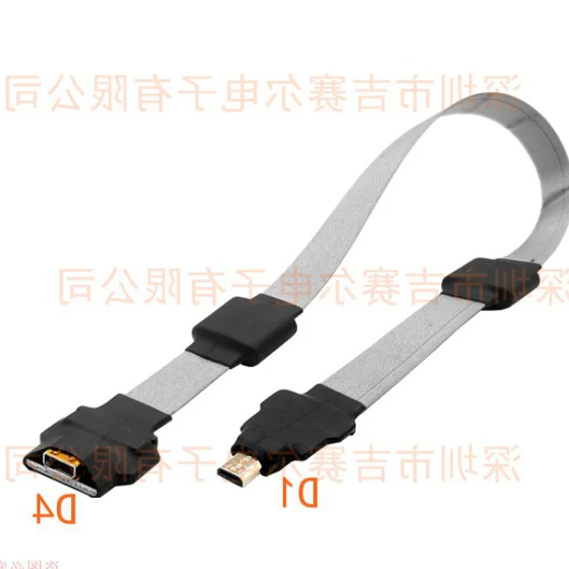 Anti-estatismo Micro HD-kompatibel Weibliche zu Mini HDTV FPC Flach Kabel Anti-störungen Multicopter Luftaufnahmen 0,1 m - imagen 4