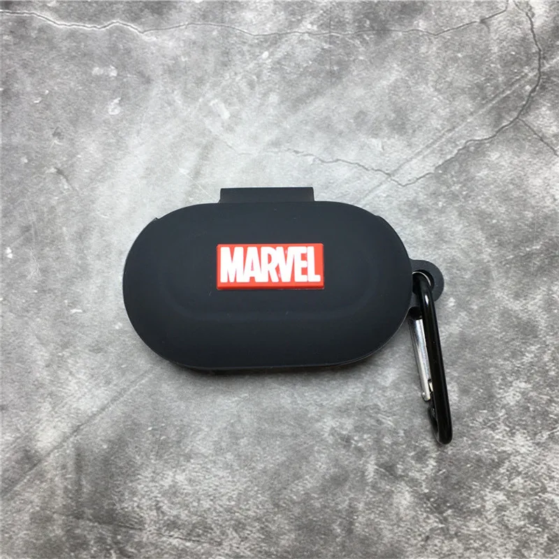 Funda para auriculares Marvel para Samsung Galaxy Buds/Buds + funda protectora de silicona para auriculares inalámbricos Bluetooth con gancho - imagen 3