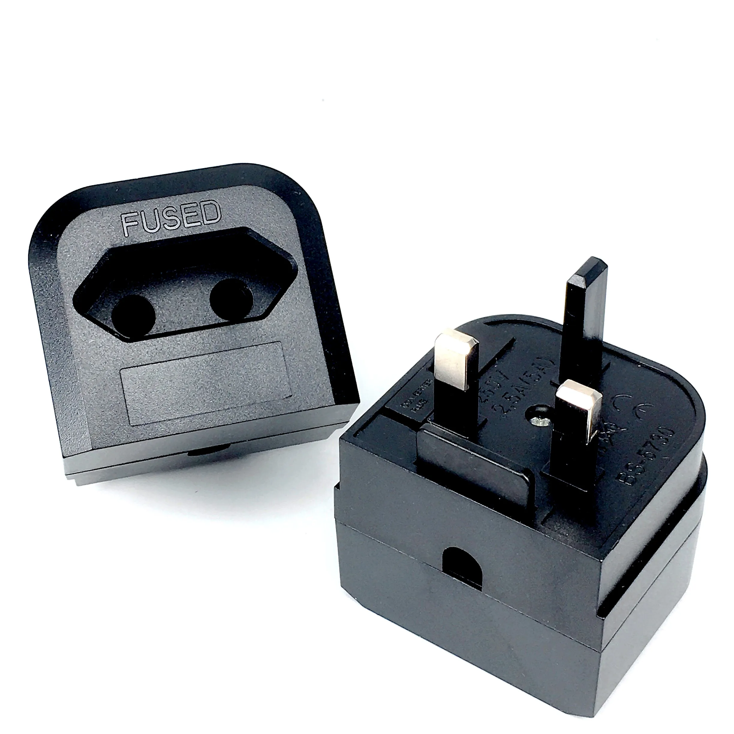 Adaptador tipo G con enchufe británico con fusible 13A UE europea 2 clavijas redondas a Reino Unido Singapur Malasia adaptador de corriente de conversión de 3 pines seguridad - imagen 4