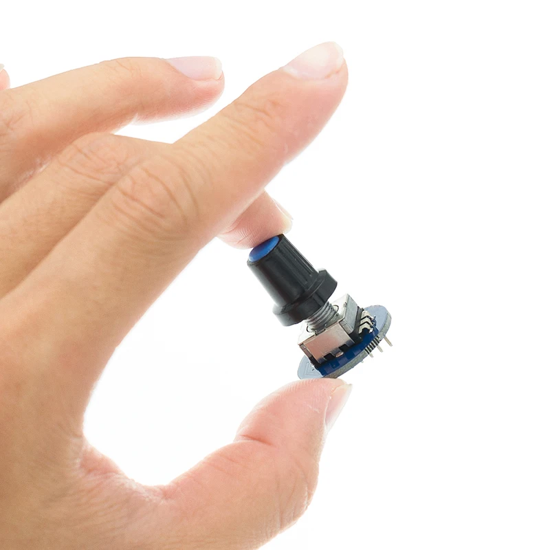 Módulo codificador rotatorio desarrollo de Sensor de ladrillo tapa de perilla de potenciómetro giratorio de Audio redondo EC11 - imagen 5