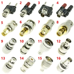 Kit prueba coaxial BNC SMA UHF N PL259 adaptadores banana macho hembra