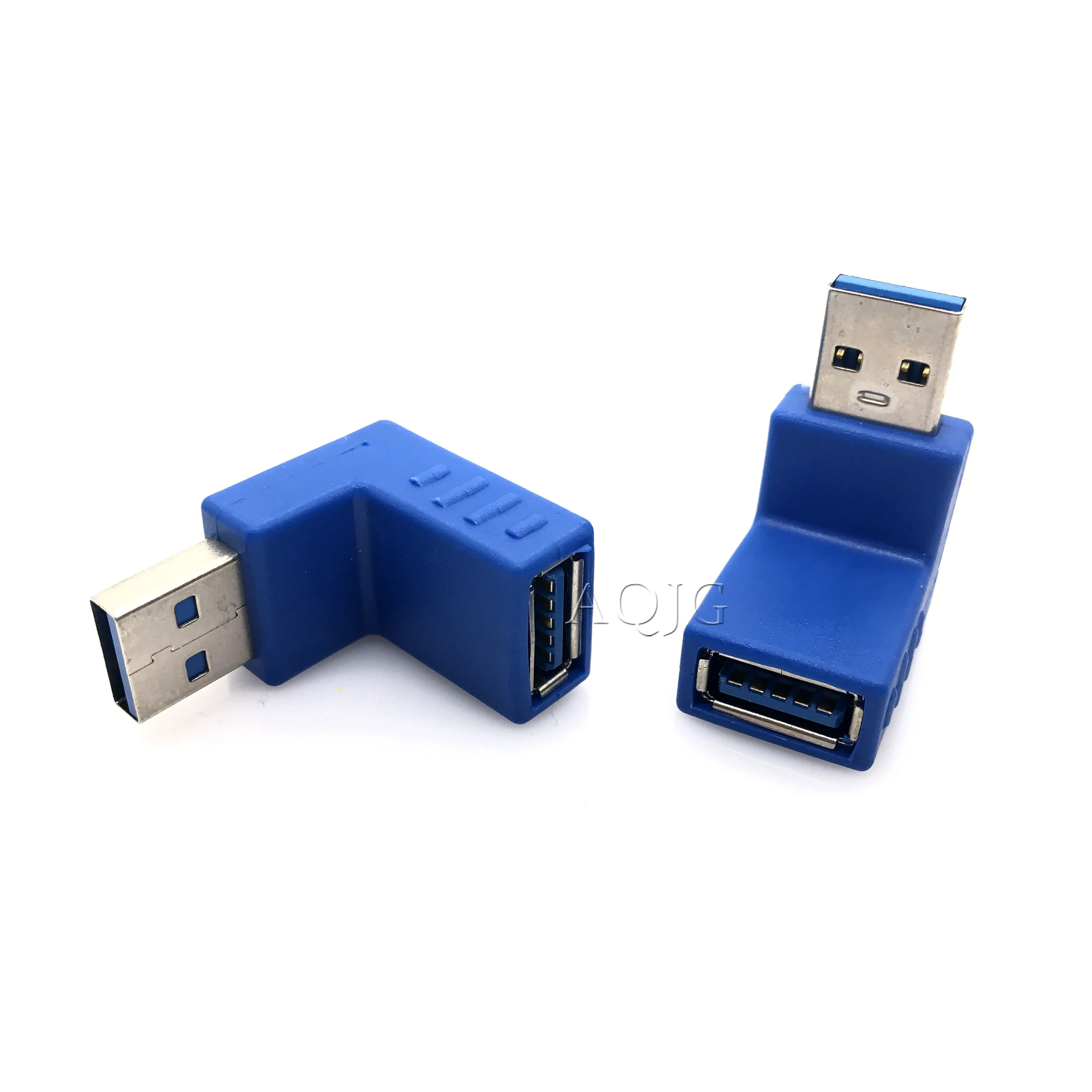 AQJG-conector Usb 3,0 de ángulo derecho e izquierdo, convertidor de 90 grados, tipo A, macho A hembra, adaptador de enchufe, venta al por mayor - imagen 2