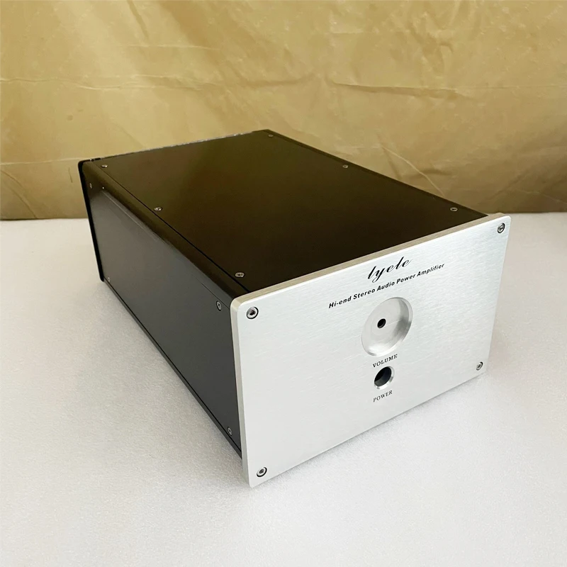 200*120*309MM X2012 todo en aluminio amplificador de potencia chasis caja DIY casa caja de amplificador de potencia HiFi carcasa frontal - imagen 4