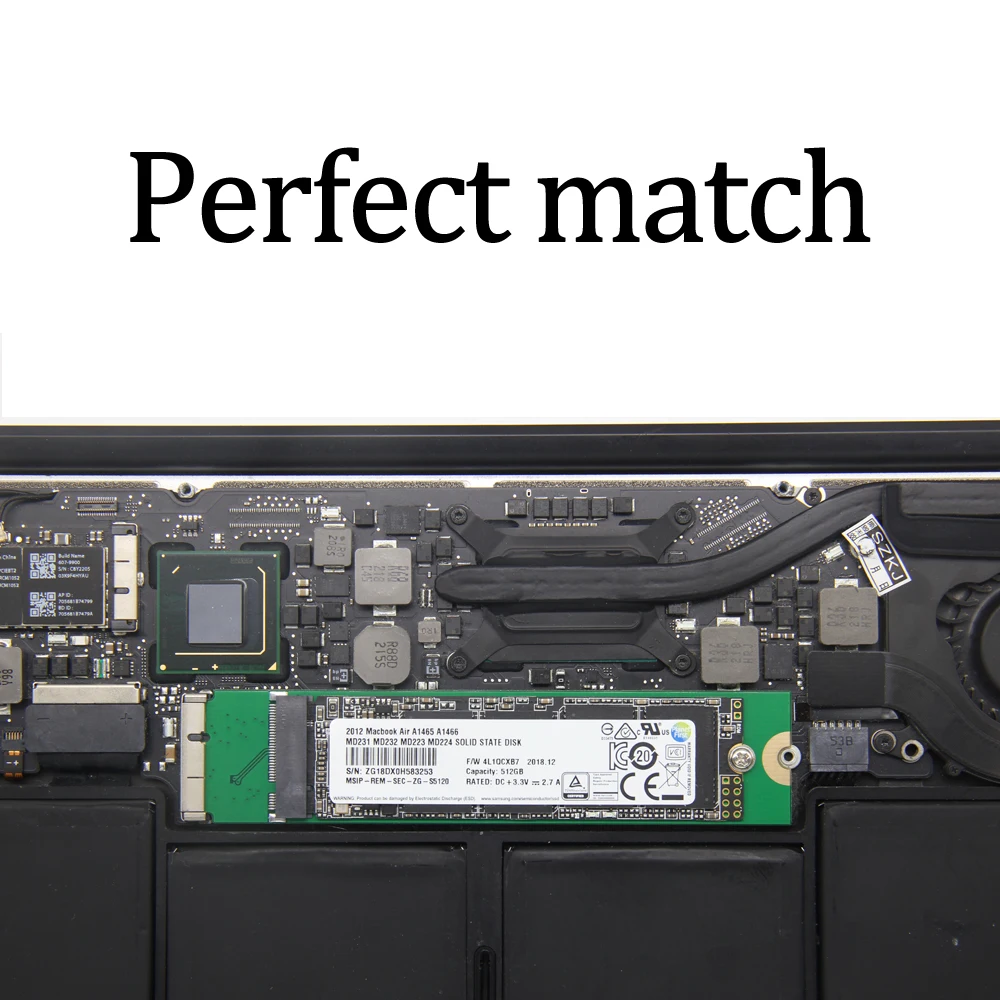 Unidad de estado sólido para Macbook Air, dispositivo de 128GB, 256GB, 512GB, 1TB, SSD para Macbook Air A1465, A1466, Md231, Md232, Md223, Md224, 2012 - imagen 5