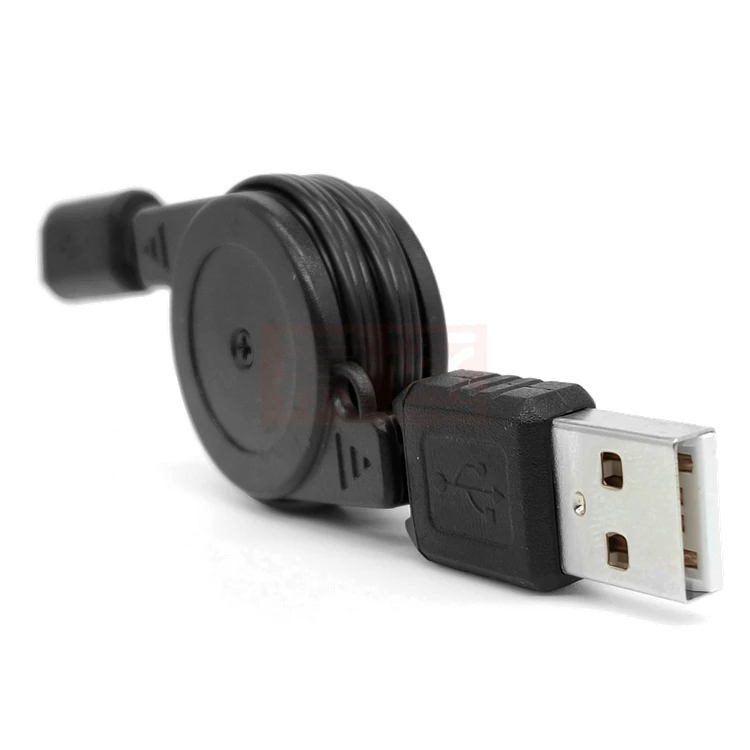 Cable de datos USB 2,0 a Micro USB, adaptador de 5 pines en espiral, Cables de carga de datos USB digitales, conector, Cable cargador USB