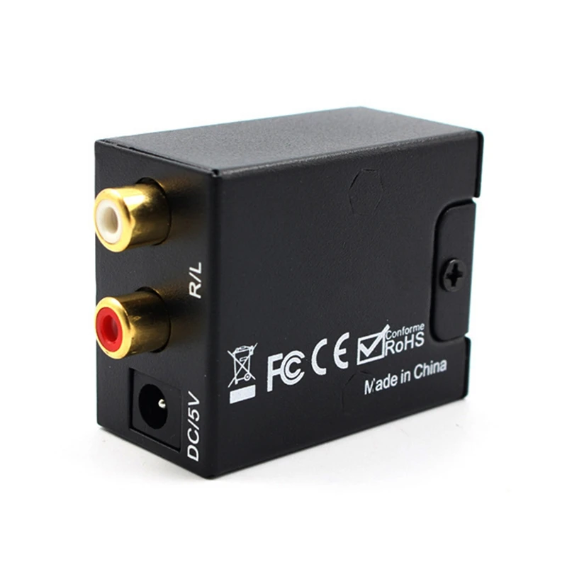 Convertidor de Audio analógico Digital a fibra óptica, señal Coaxial Toslink a RCA R/L, decodificador de Audio SPDIF ATV DAC amplificador - imagen 3