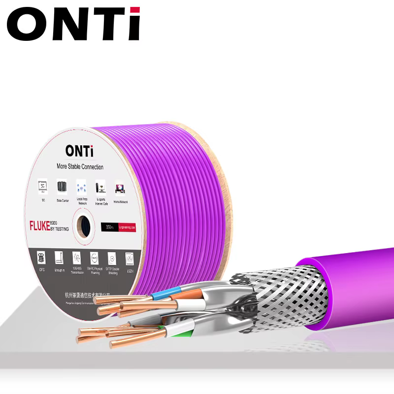 Cable Ethernet ONTi RJ45 CAT8 S/FTP – LSZH Alta Velocidad-Blindaje - imagen 2