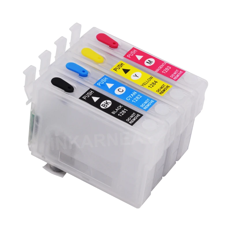 INKARENA-cartucho de tinta para impresora, recambio de tinta para Epson Stylus S22, SX125, SX130, SX230, SX235W, SX420W, SX425W, SX430W + 400ml, T1281 - imagen 3