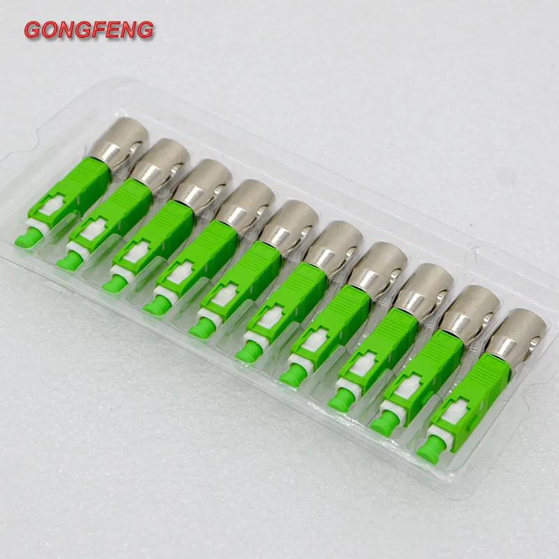 10pcs Green SC APC