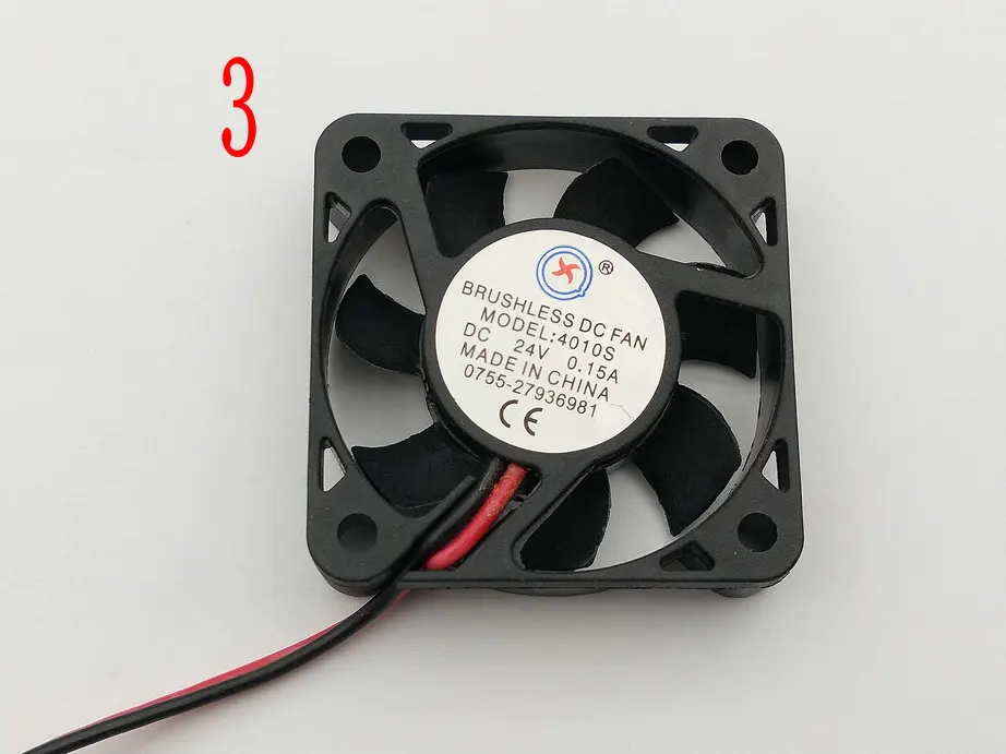 Ventilador de refrigeración de CC sin escobillas, 1 pieza, 2 pines, 4010s, 5V/12V/24V, 6 aspas, 40x40x10mm - imagen 4