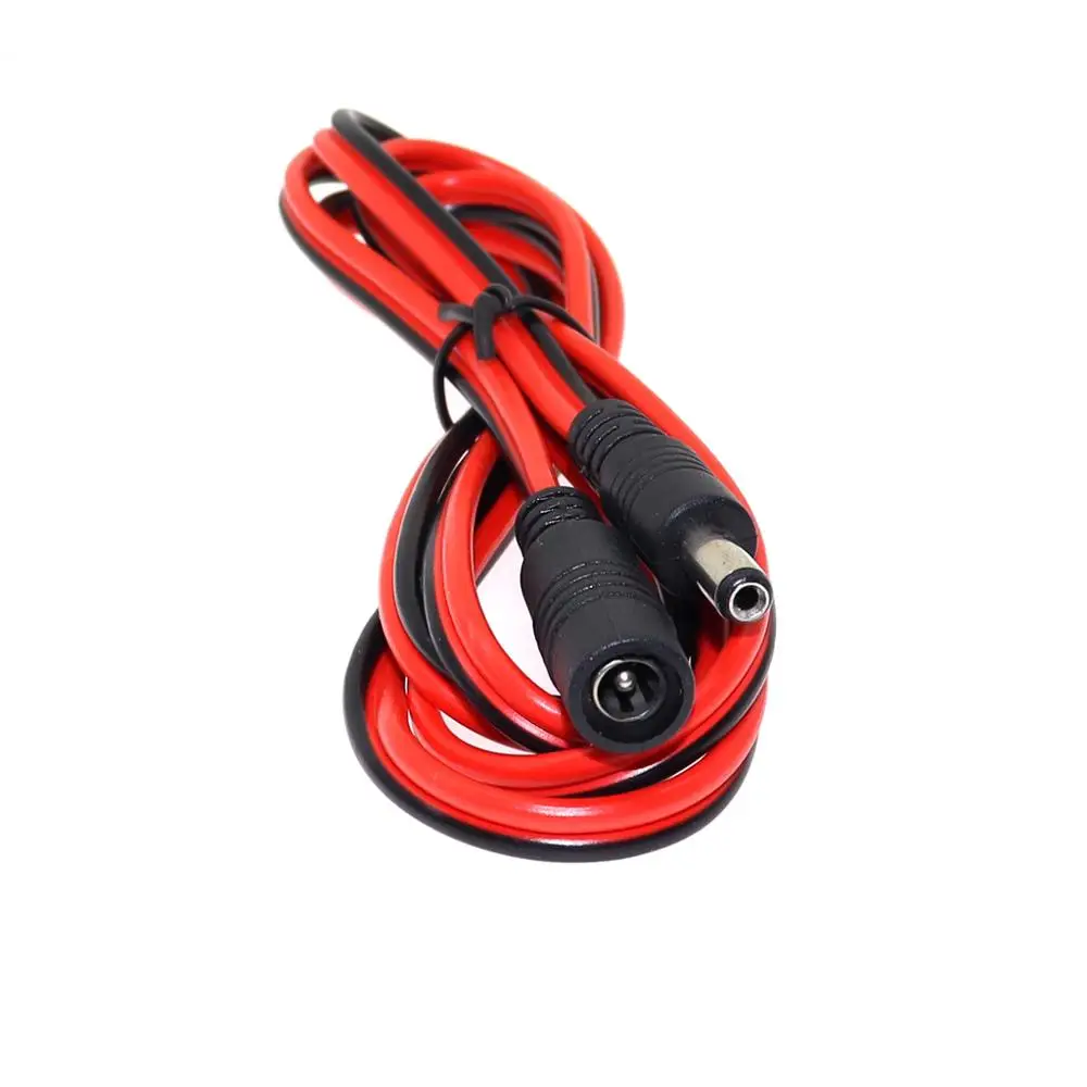 Enchufe de alimentación CC 16AWG 5,5 x 2,1 mm Cable conector adaptador CCTV hembra a macho 12 V 10 A 120 W máx. Cable de extensión de alimentación 1,5 m - imagen 3