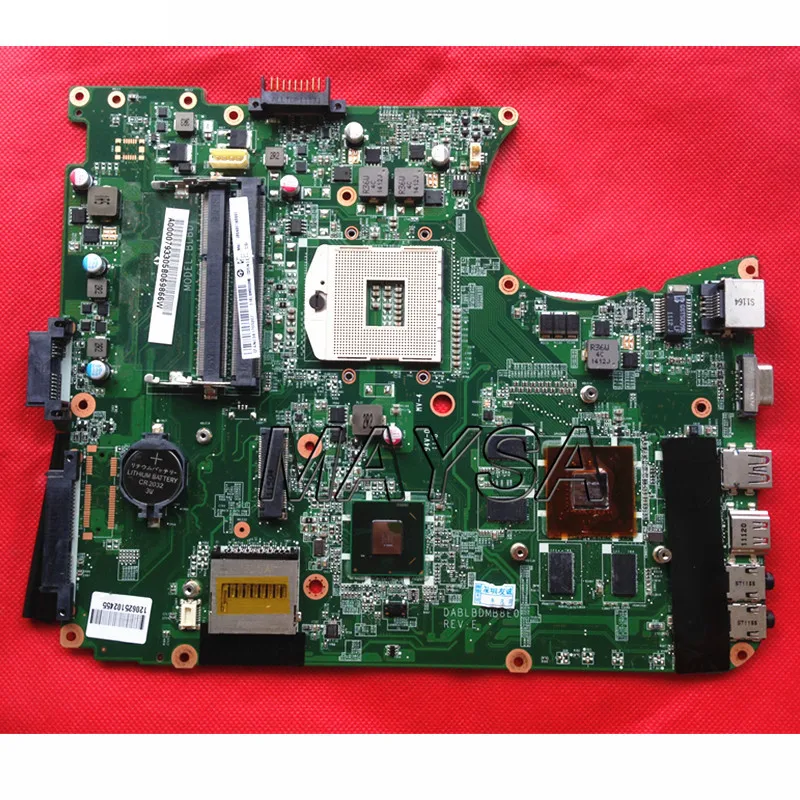 A 000079330   Ajuste para la placa base del ordenador portátil TOSHIBA SATELLITE serie L755 DABLBDMB8E0 HM65 con tarjeta de vídeo, 100% en funcionamiento