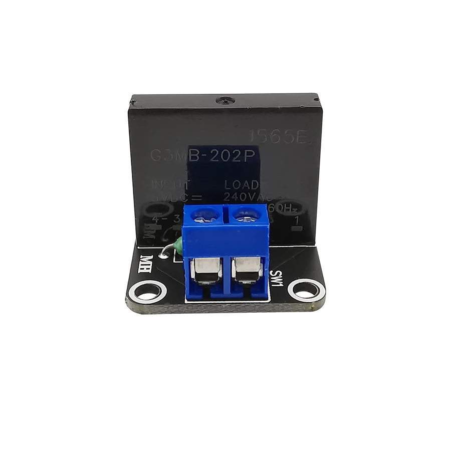 Módulo de placa de relé de disparo de bajo nivel de estado sólido, 5V CC, 1 canal G3MB-202P SSR, salida de 240V 2A con fusible resistivo g3mb 202p, 1 ud. - imagen 3