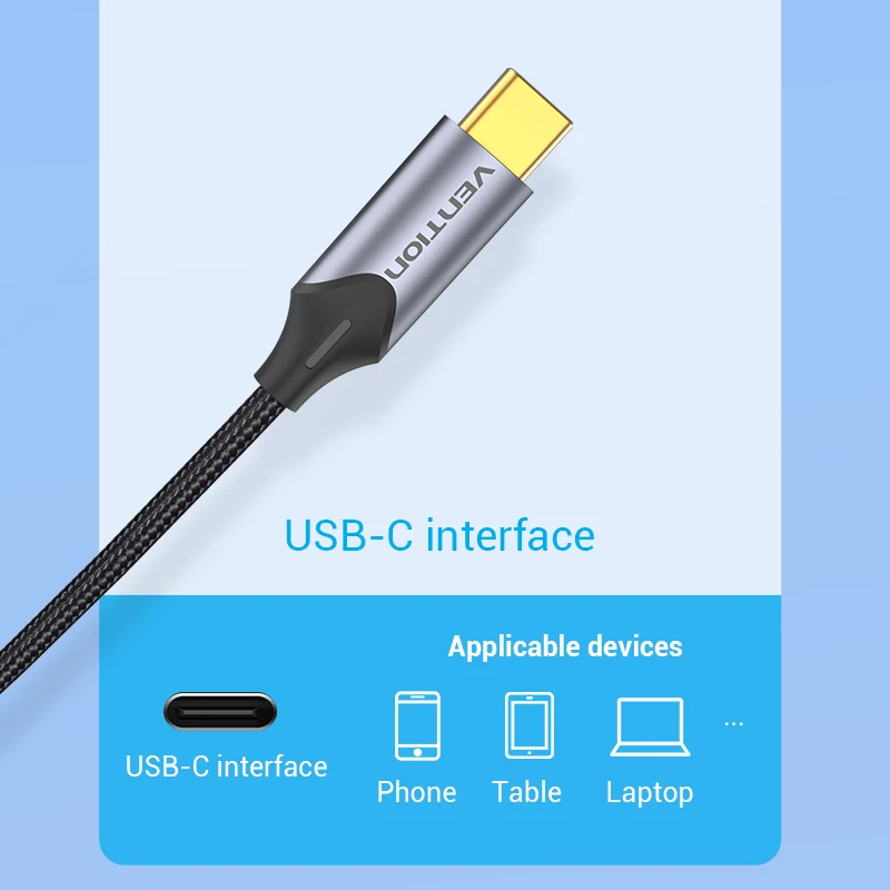 Cable Audio USB-C a RCA Vention – Altavoz Portátil - imagen 5