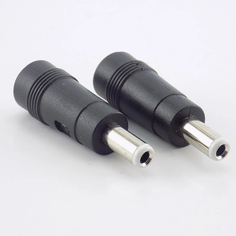 Adaptador de conector de alimentación de CC 5,5x2,1mm hembra a macho 5,5x2,5mm, convertidor 5,5x2,1 hembra a macho para ordenador portátil, 2 uds. - imagen 3