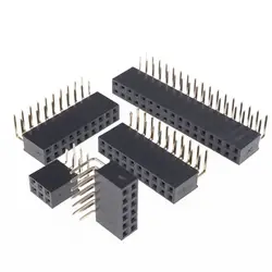 Conector Hembra Doble Fila 2.54mm – Angular Recto PCB