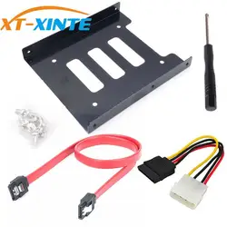 Soporte Metal XT-XINTE SATA SSD 2.5"-3.5" Adaptador con Cable 4 Pines