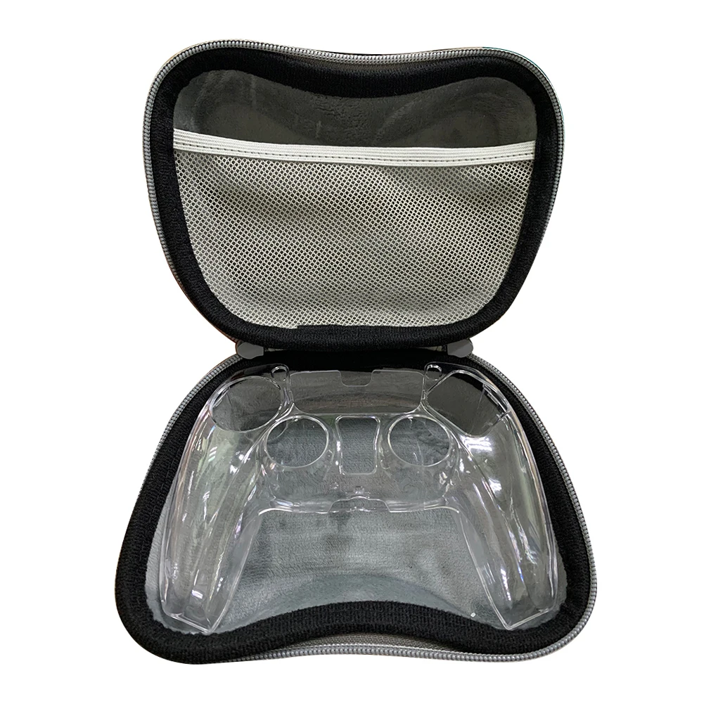 Una caja negra y gris con una ventana de plástico transparente