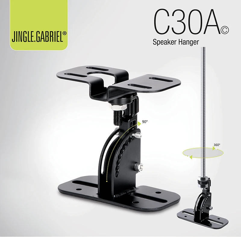 C30A - Soporte de Techo para Altavoz Universal Giratorio e Inclinable - imagen 3
