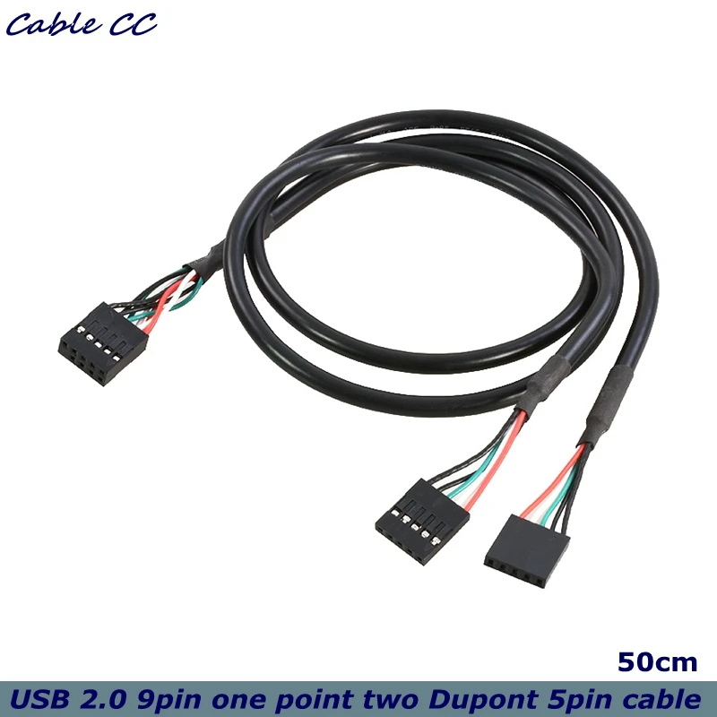 Cable chasis placa base USB2.0 HUB extendido 50cm 9 pines