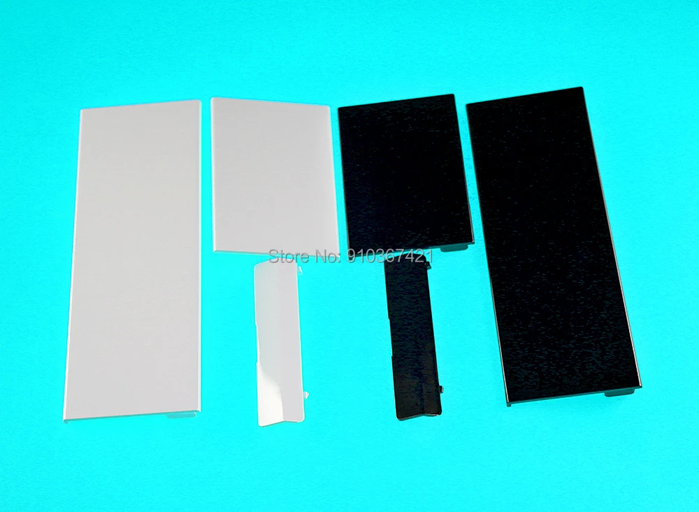 1 Juego para Nintendo Wii 3 en 1 cubierta antipolvo de plástico tira lateral SD tarjeta de memoria cubierta de ranura de puerta cubierta de marco de puerta tapa protectora