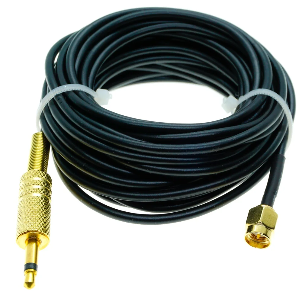SMA macho a 3,5mm macho mono 1/8 "TS plug CCTV Cámara Monitor antena Cable RG174