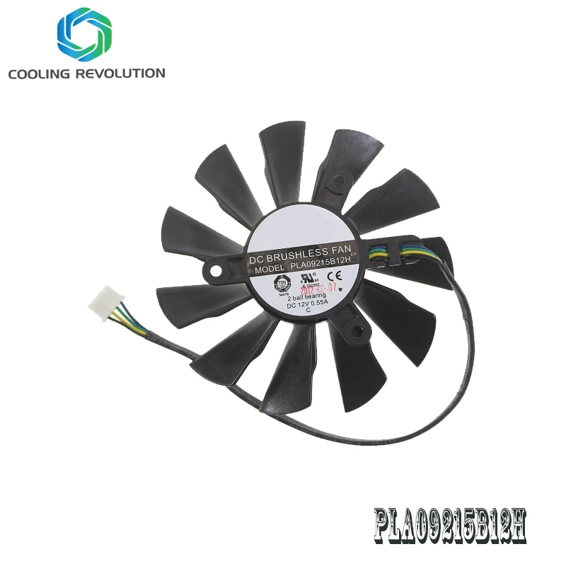 Ventilador de refrigeración VGA de 4 pines, 85mm, PLA09215B12H, para tarjeta gráfica MSI R6770 N550GTX-Ti/ N650/ R7 250/N450 - imagen 2