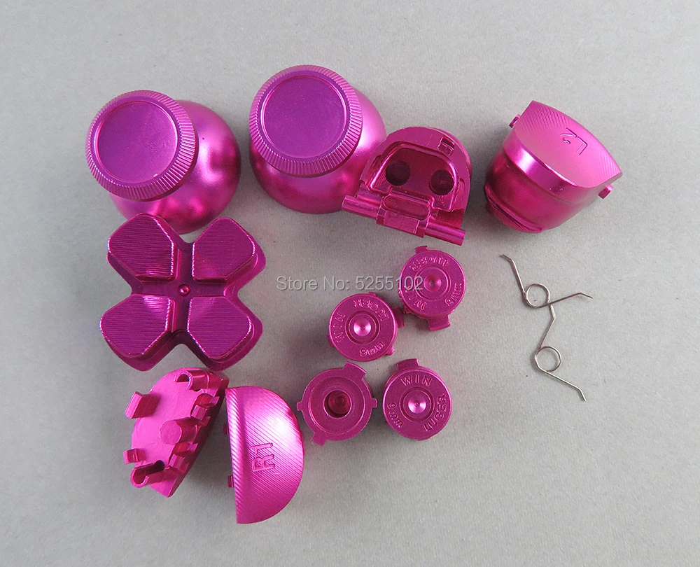 3 juegos de tapas de agarre de Joystick analógico de Metal, botones de acción d-pad, resorte para Sony Playstation Dualshock 4 PS4 jds-001 jdm010 - imagen 3